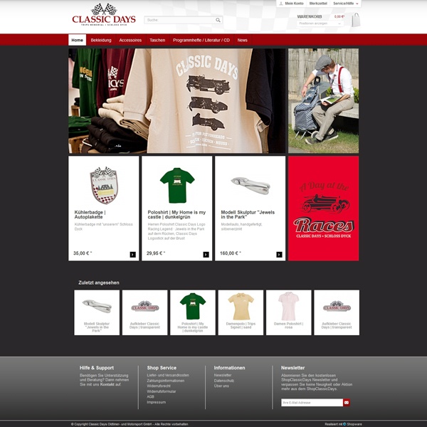 shopclassicdays.de — Classic Days Oldtimer-Shop